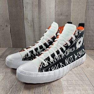 Converse Men's UNT1TL3D High Top " Not A Chuck " Black White Size 10.5 166502C
